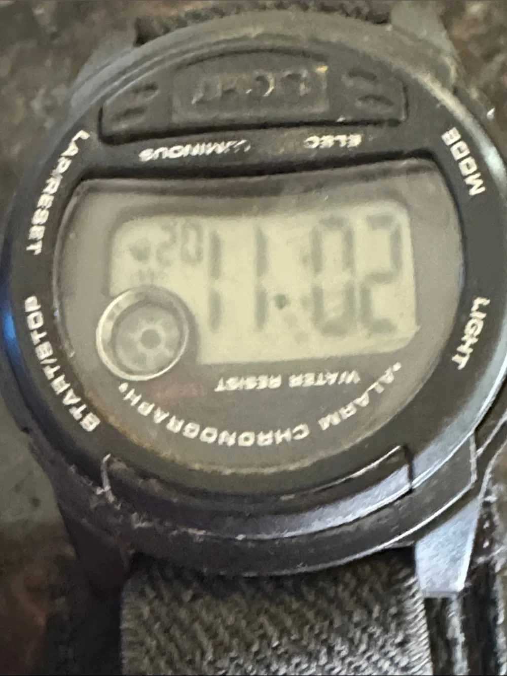 Black Digital Sports Stopwatch Watch - Water Resistant. Works
